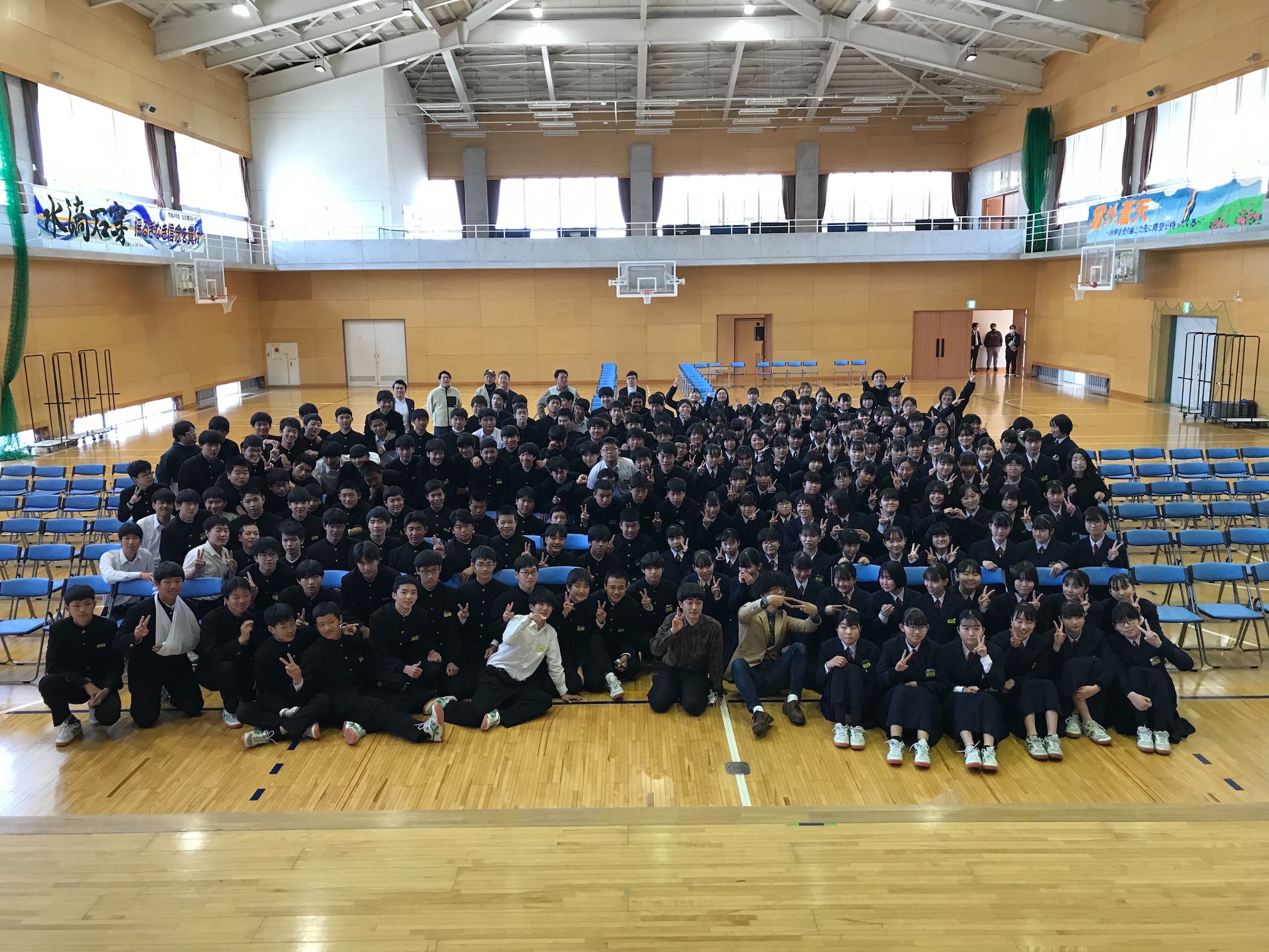母校の後輩たちへのサプライズイベント大成功🙌