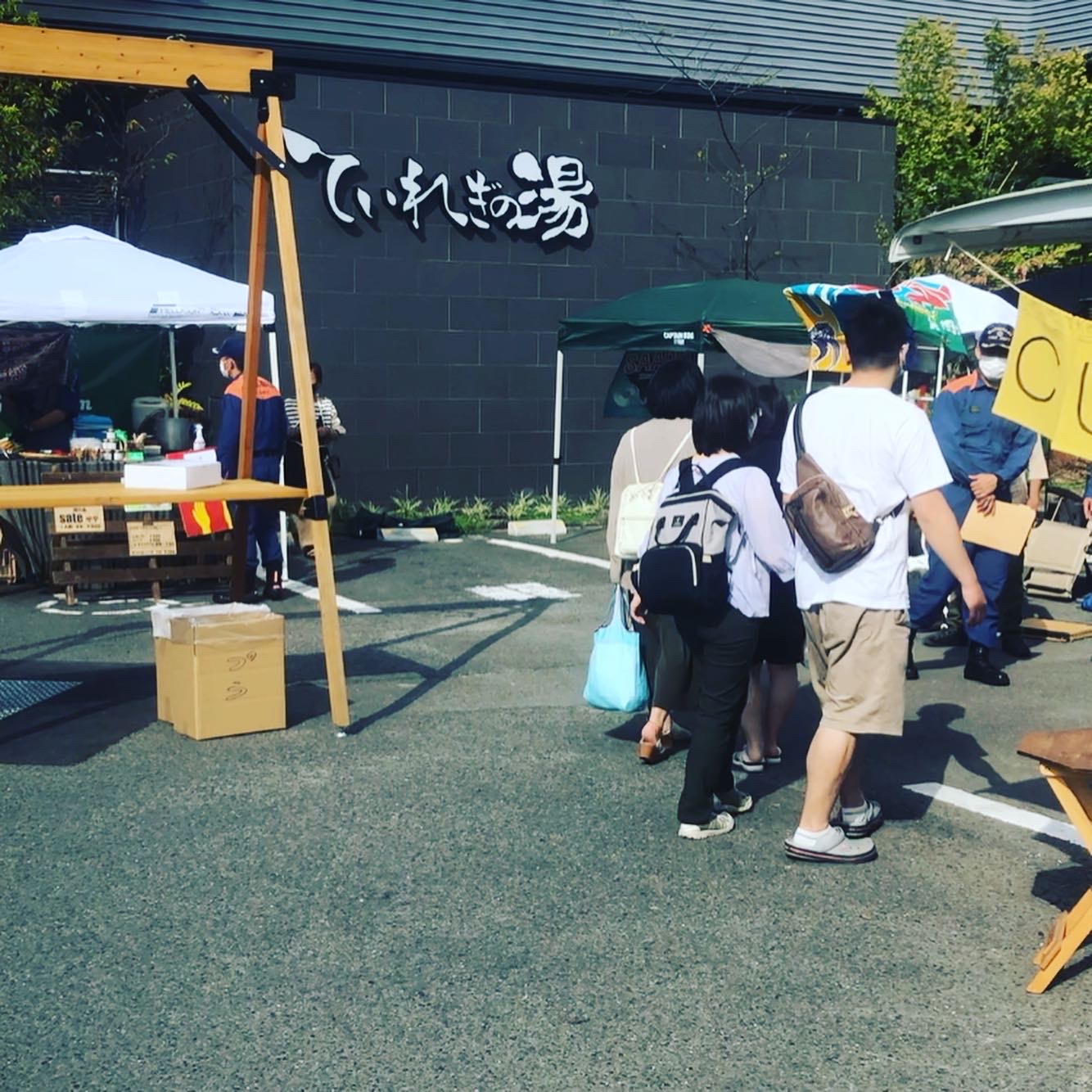 本日はていれぎマルシェの出店日です！