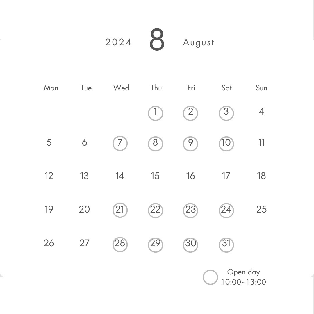 8月予定
