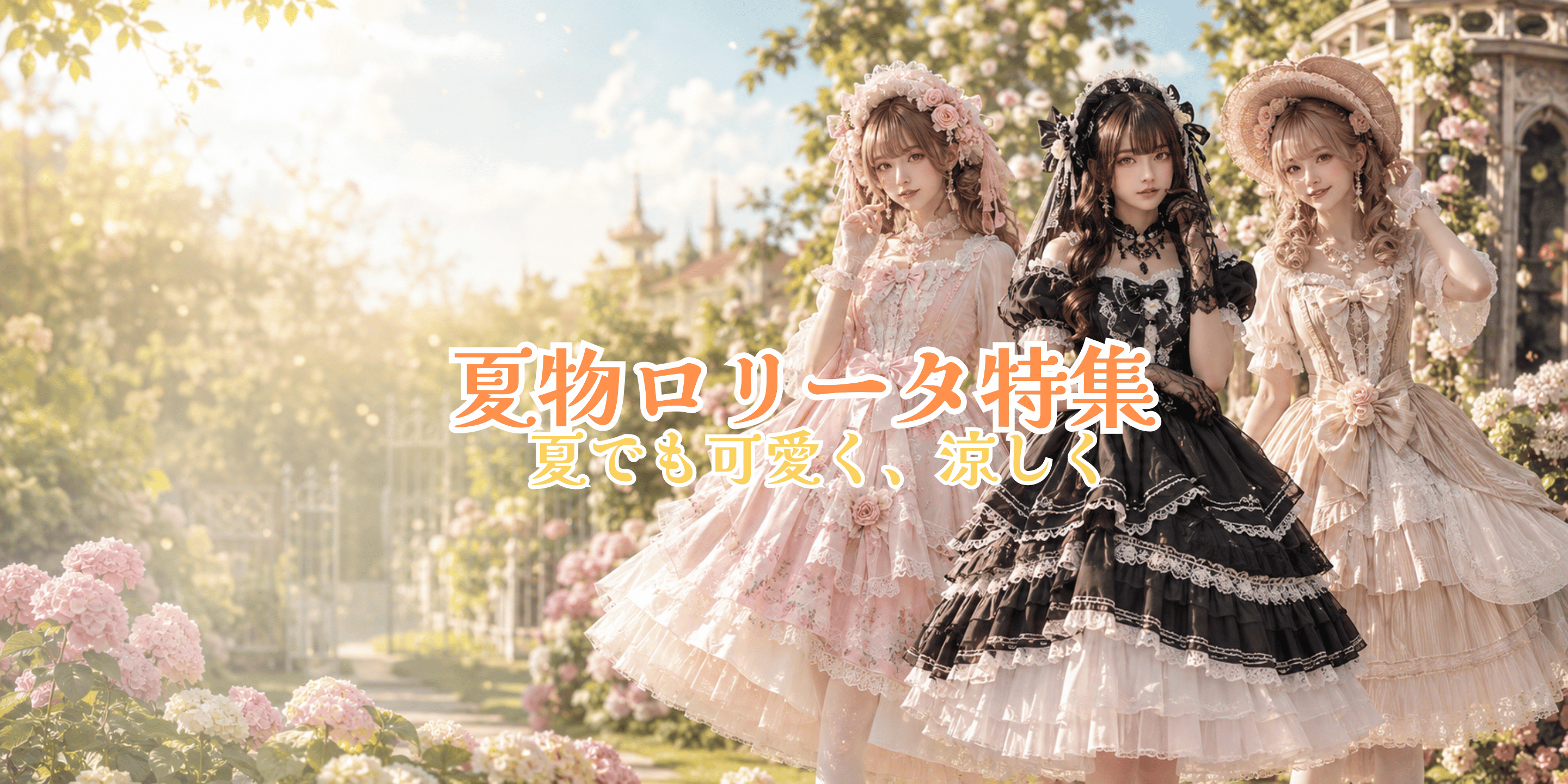 夏服ロリータは暑い?涼しく可愛く着るコーデ術12選