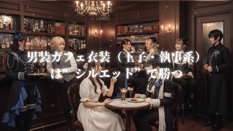 男装カフェ衣装（王子・執事系）は“シルエット”で勝つ｜失敗しないサイズ感と小物ルール