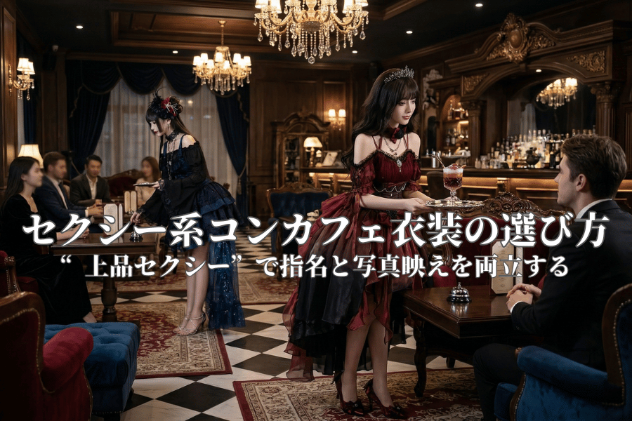 セクシー系コンカフェ衣装の選び方｜“上品セクシー”で指名と写真映えを両立する