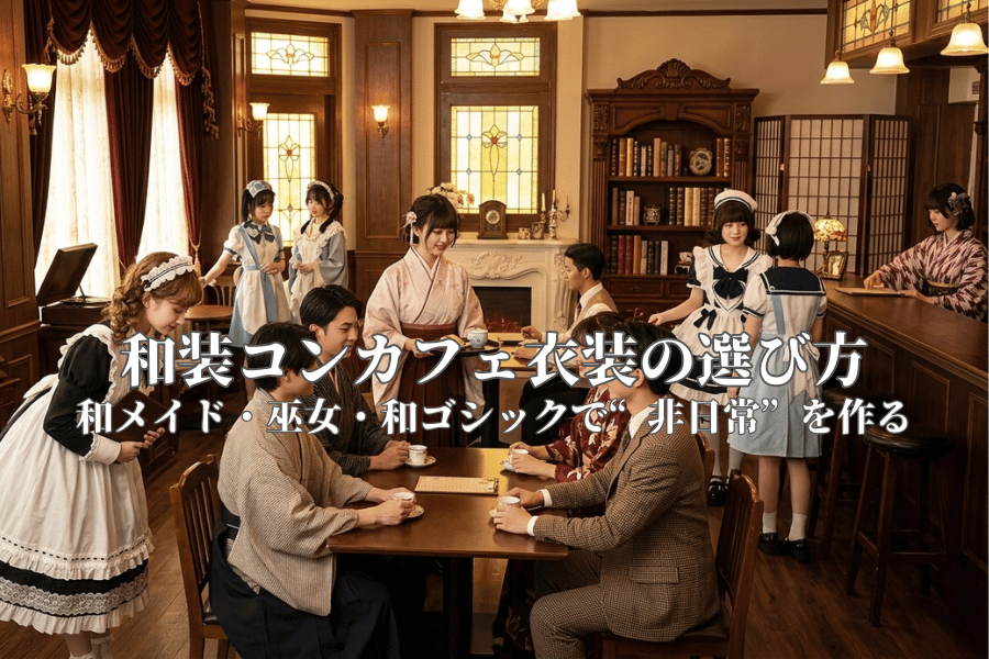 和装コンカフェ衣装の選び方｜和メイド・巫女・和ゴシックで“非日常”を作る