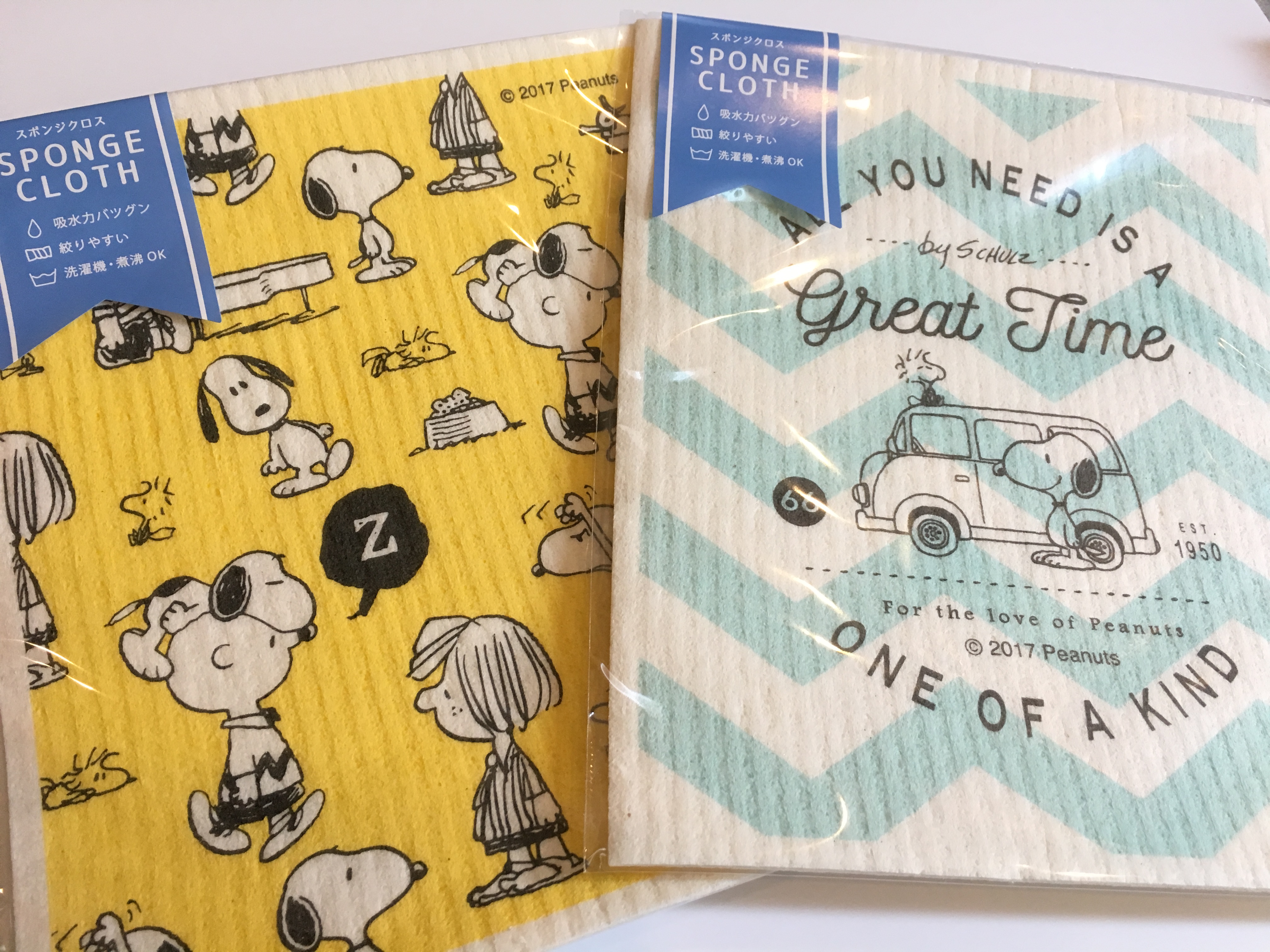 ＊スヌーピー＆くまのプーさんスポンジクロス入荷です＊