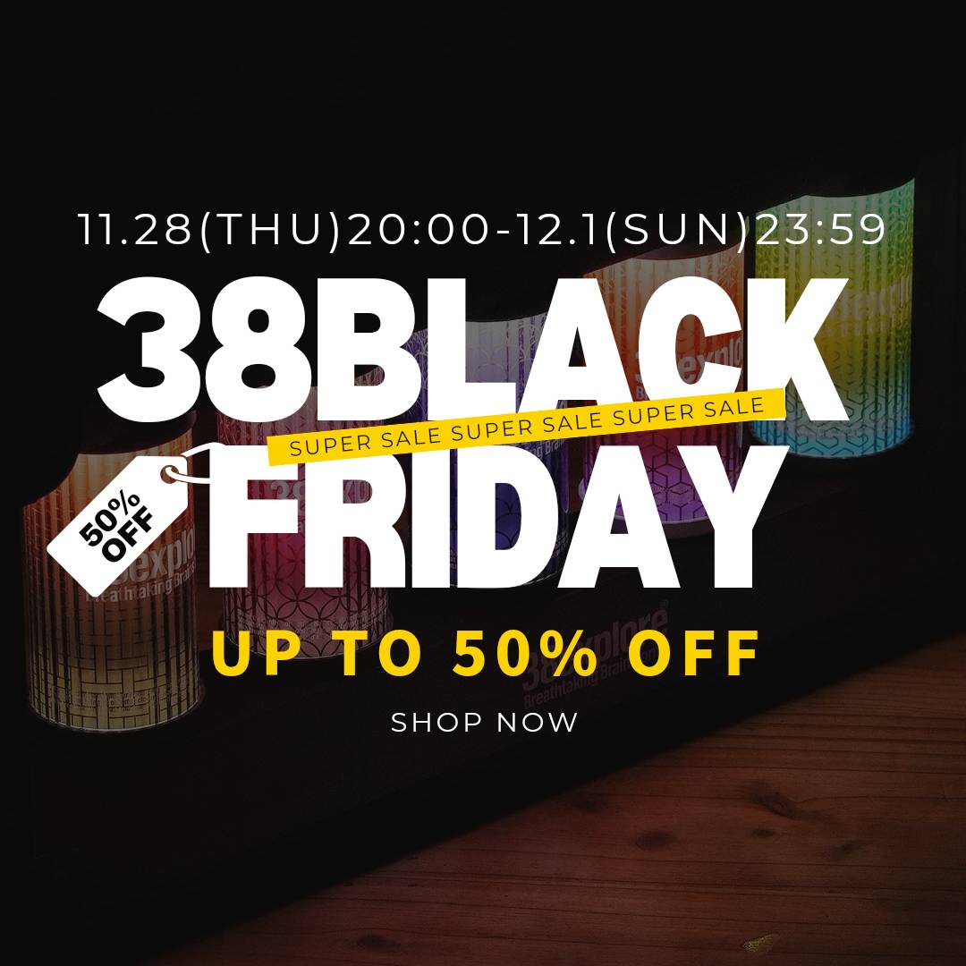 38BLACK FRIDAY SALEのお知らせ