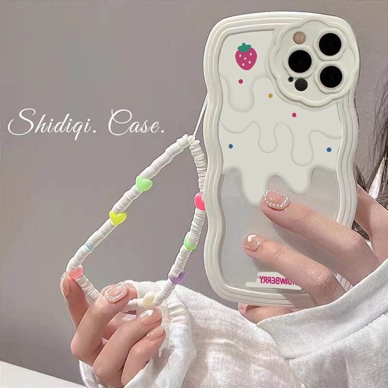 ショートケーキのスマホケース♡