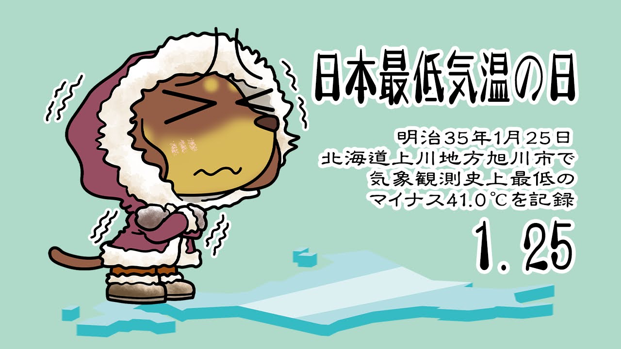 日本最低気温の日