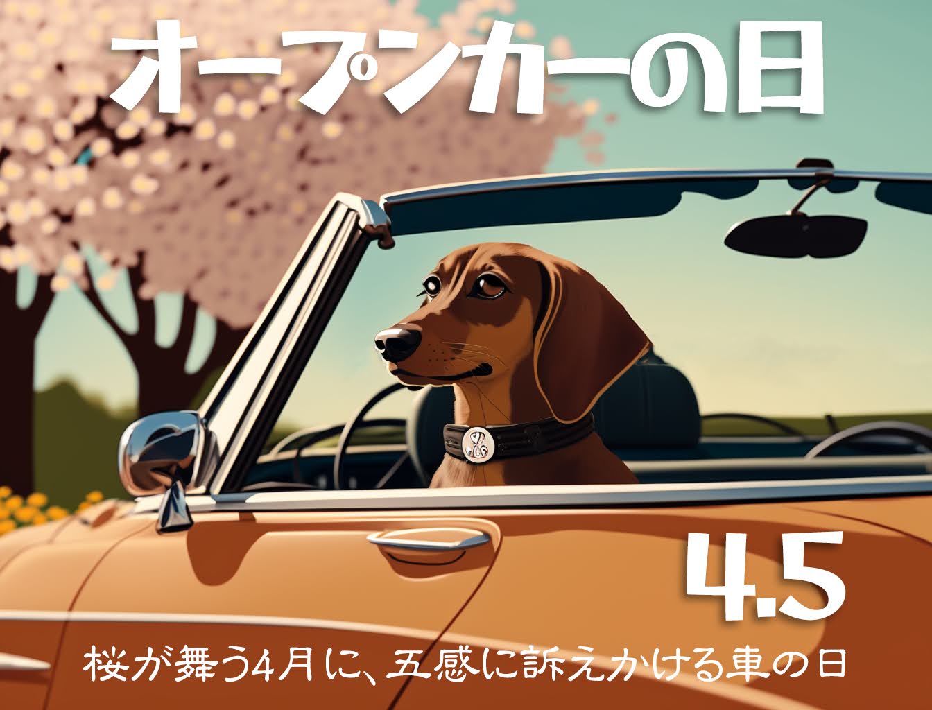 オープンカーの日