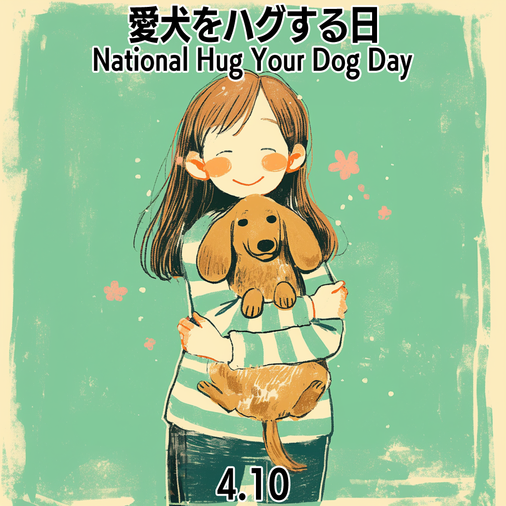 愛犬をハグする日
