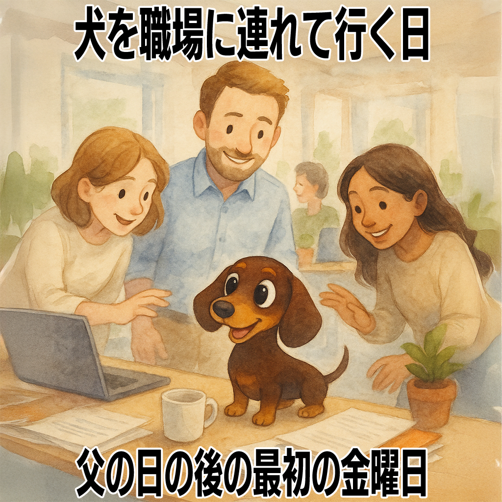 犬を職場に連れて行く日