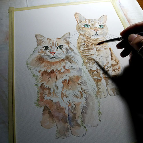 猫も描くんですヨ