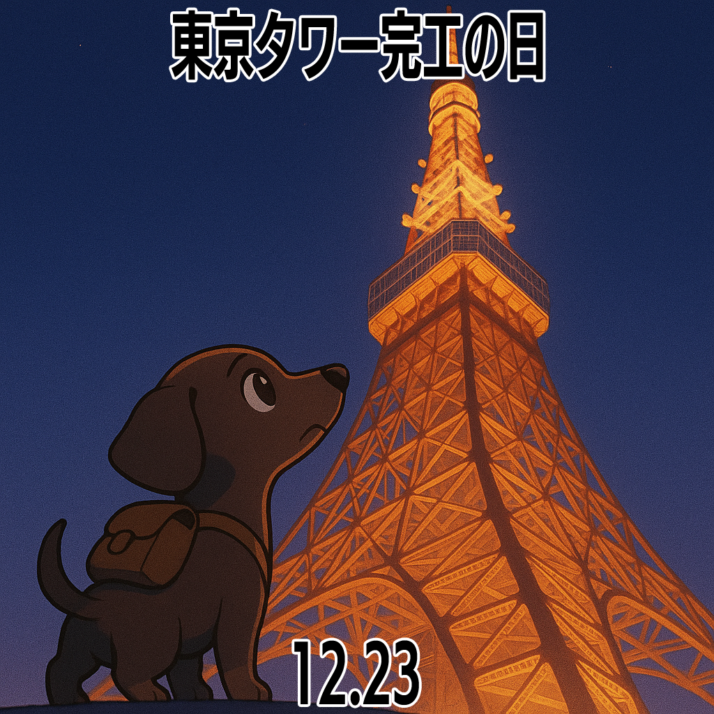 東京タワー完工の日
