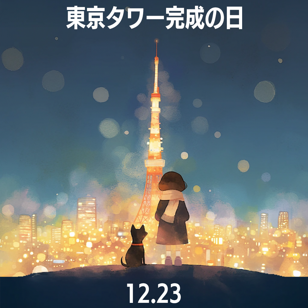 東京タワー完成の日