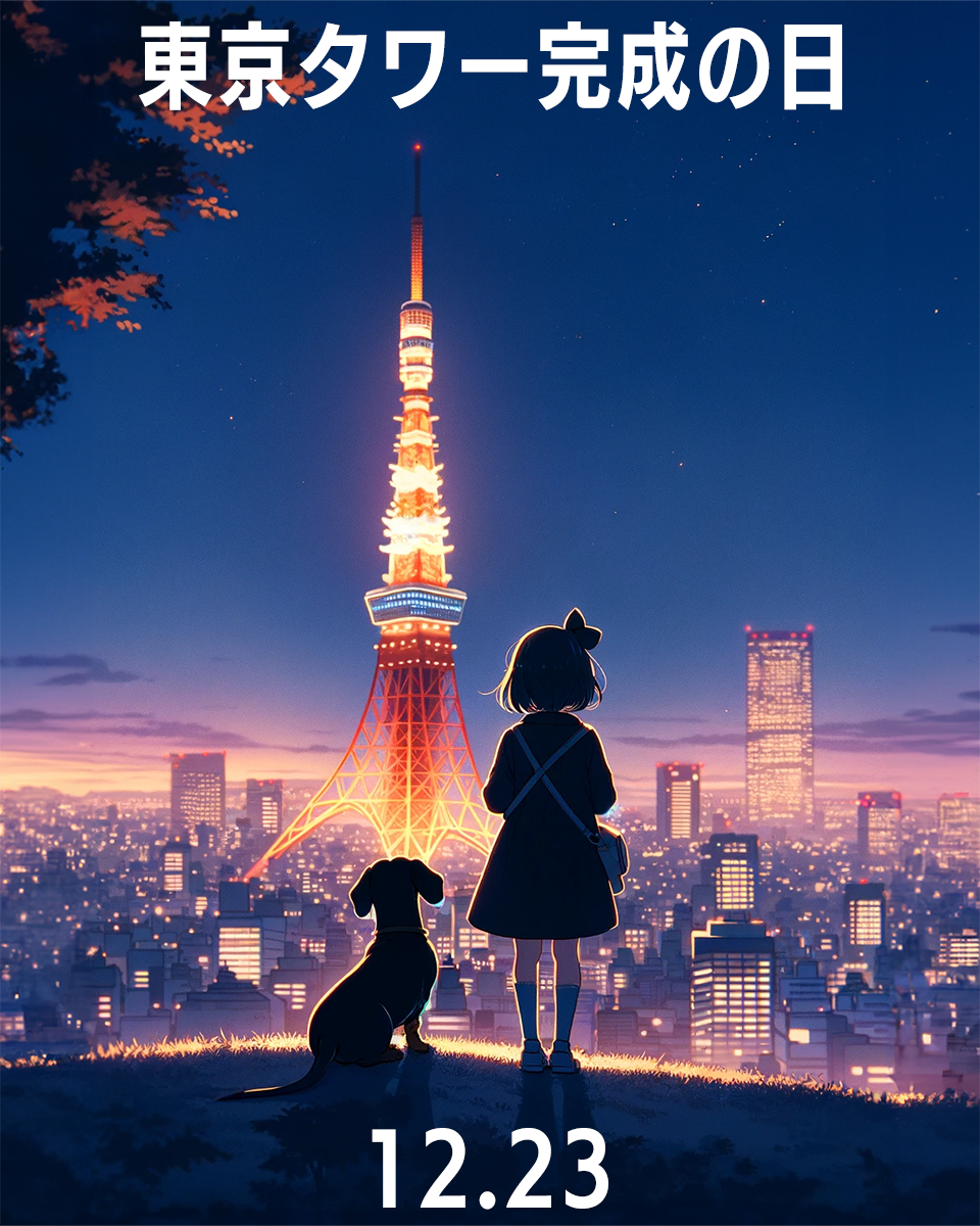 東京タワー完成の日