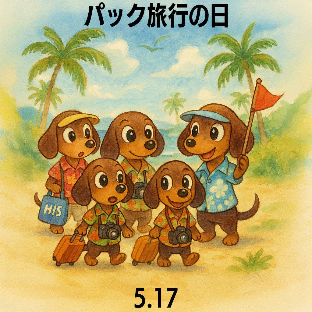 パック旅行の日