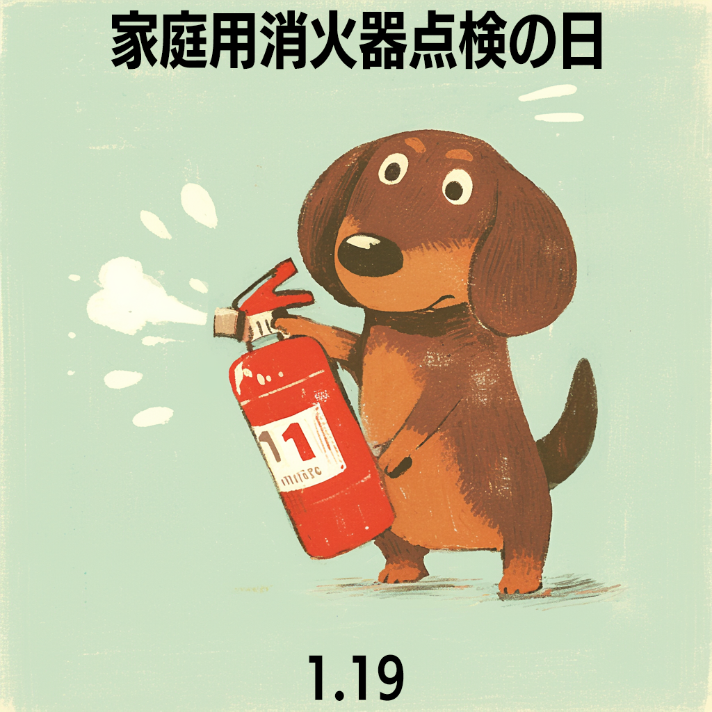 家庭用消火器点検の日