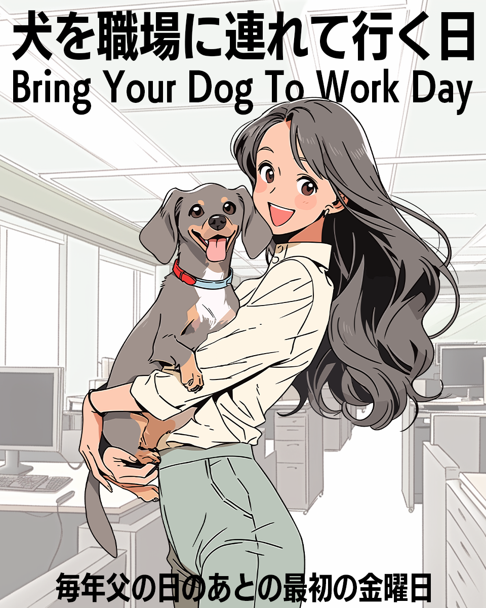犬を職場に連れて行く日