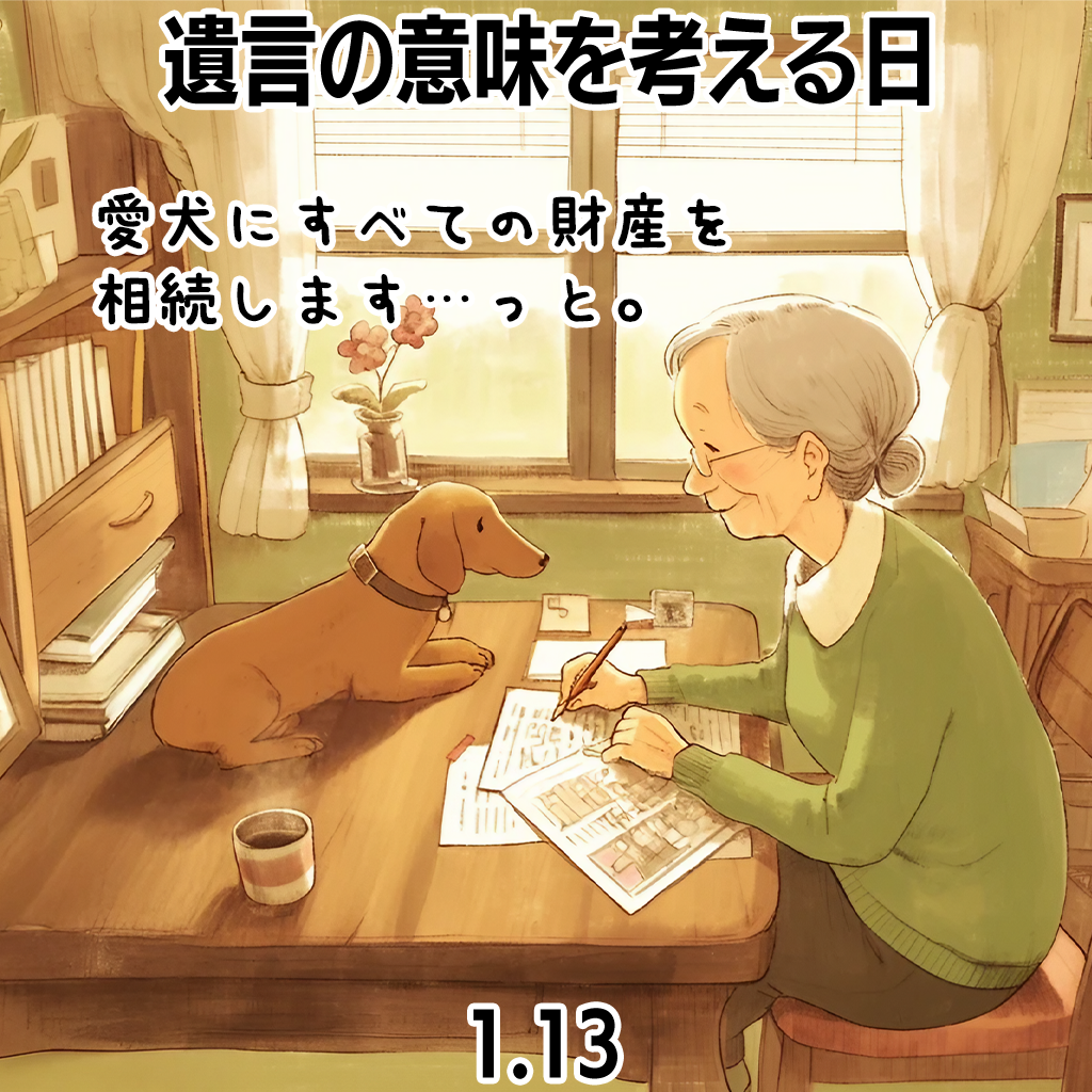 遺言の意味を考える日