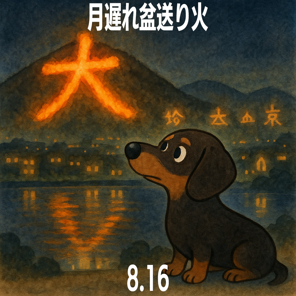 月遅れ盆送り火