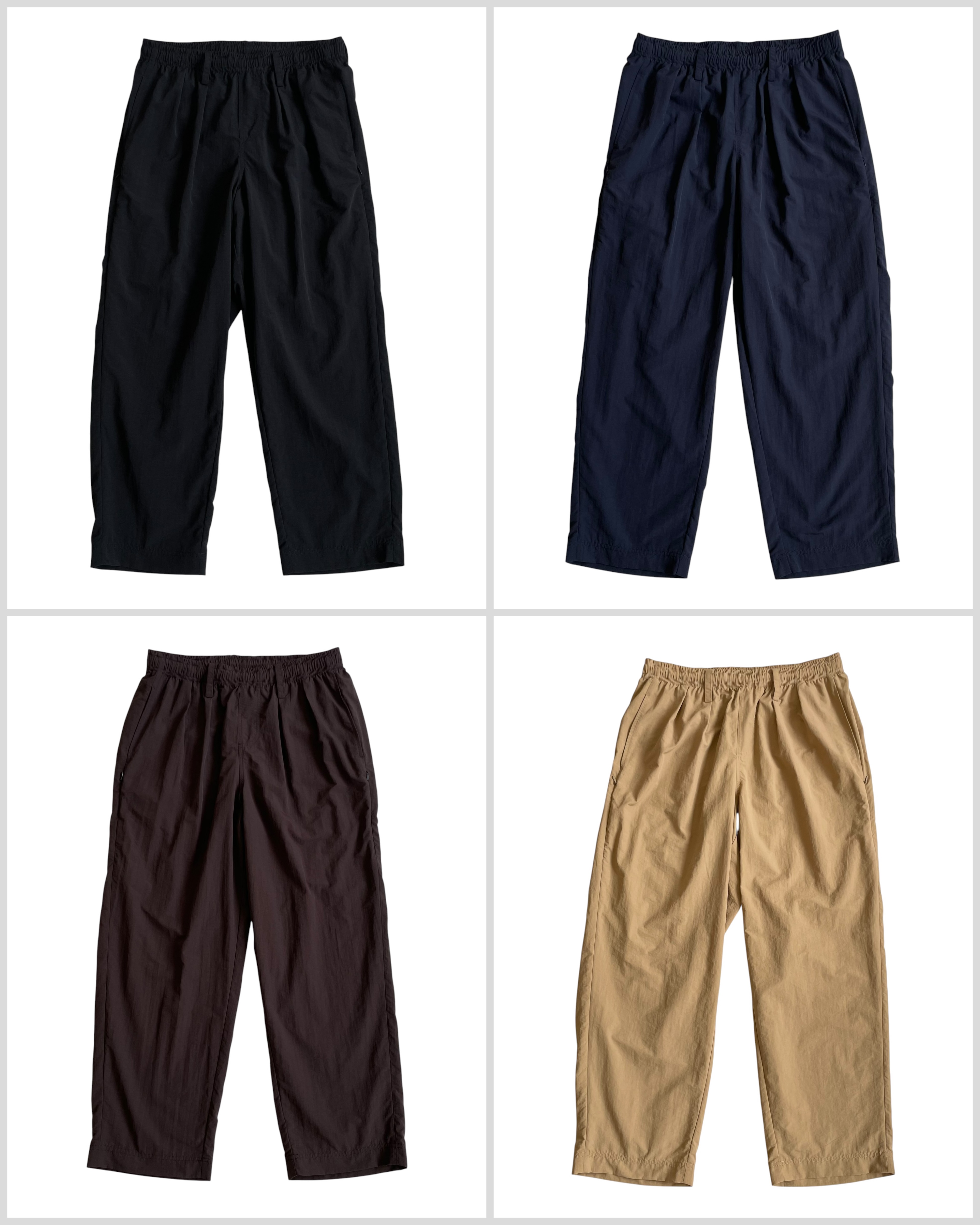 BAGGYSPOTS 2TUCKS NYLON CHINO