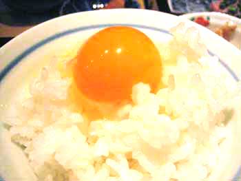 新鮮に卵を熱い白いご飯「エッグ　マサラ」