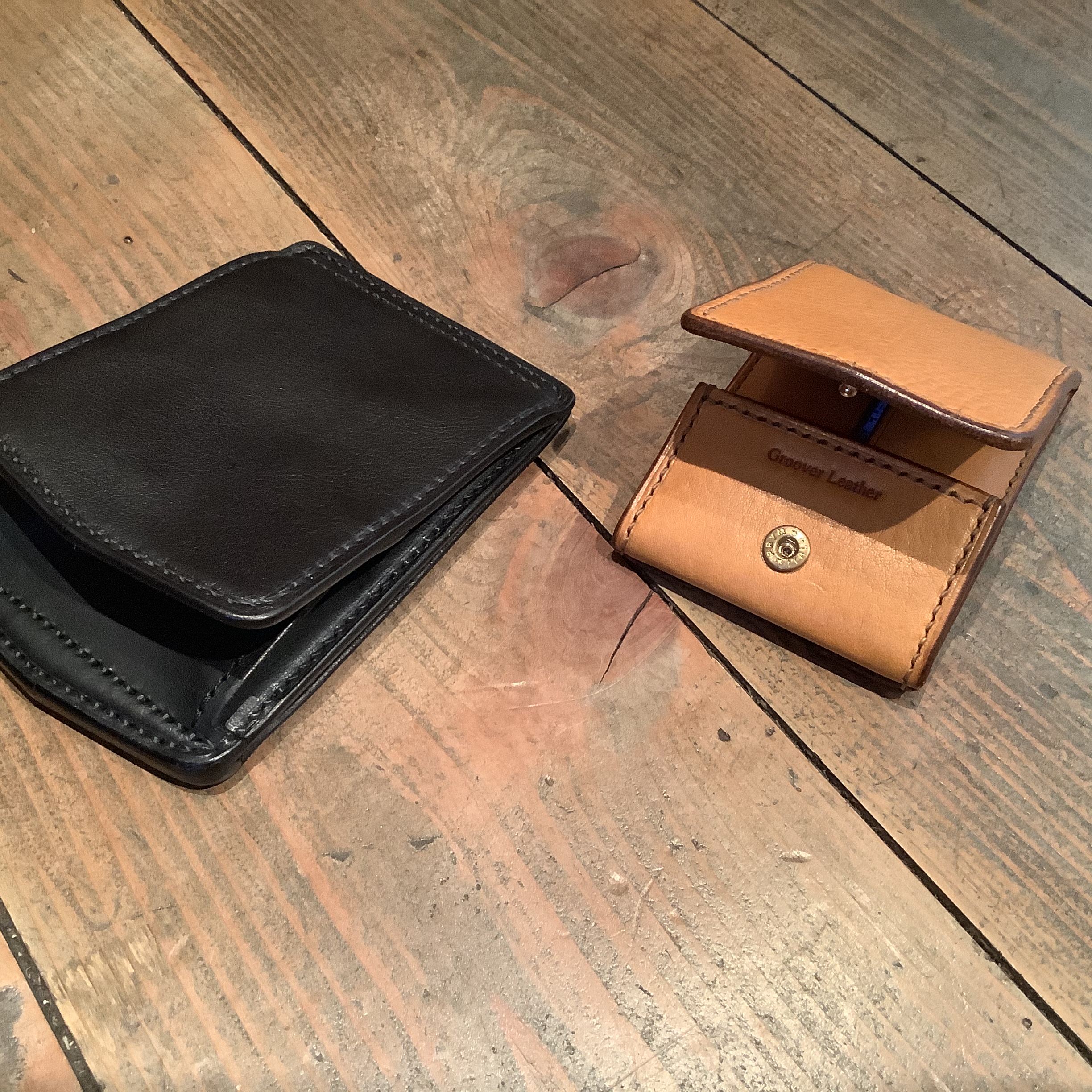 GrooverLeather グルーバーレザー コンパクト　財布　ウォレット ハンドメイド