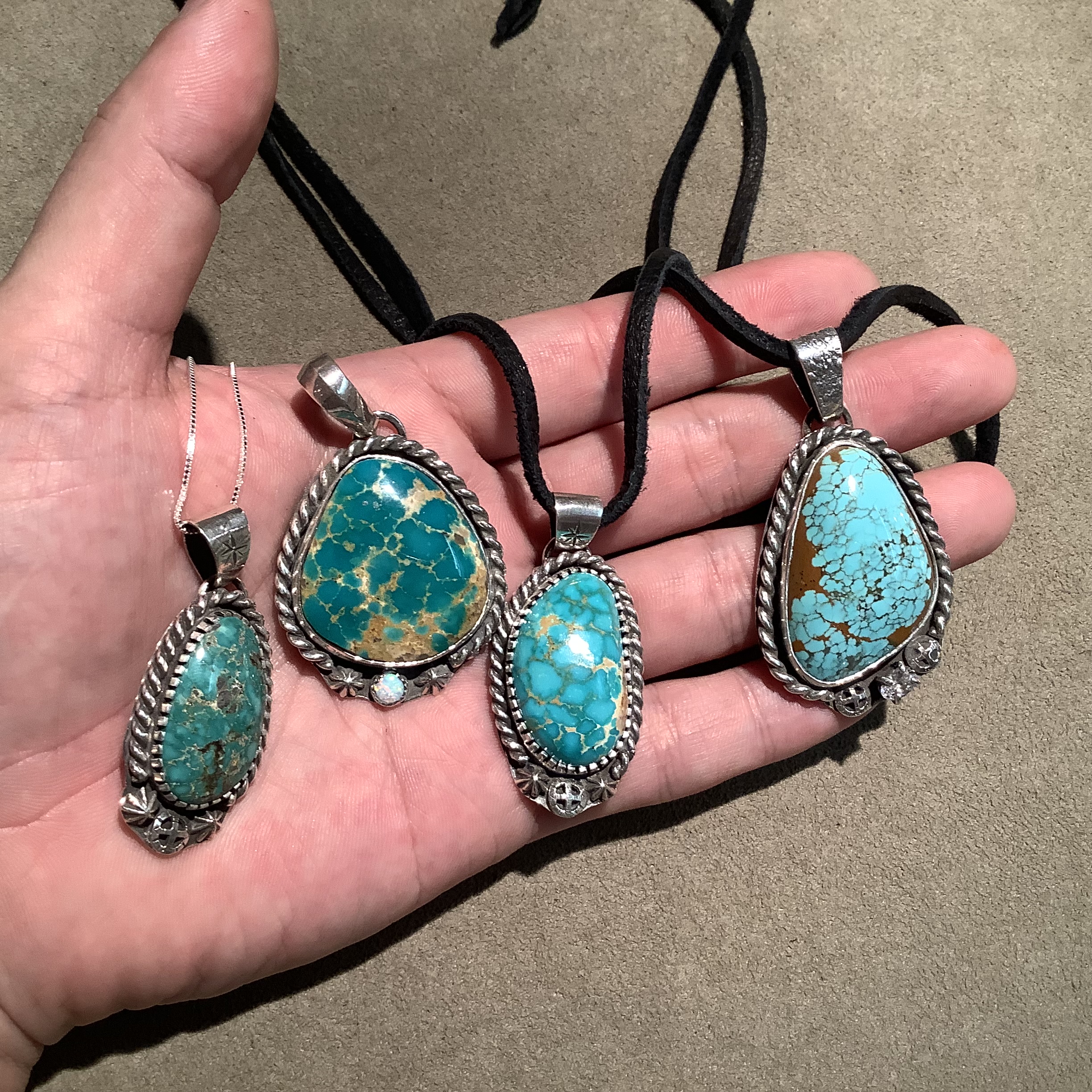 FirstOrderJewelry 代官山　SilverJewelry Leather turquo