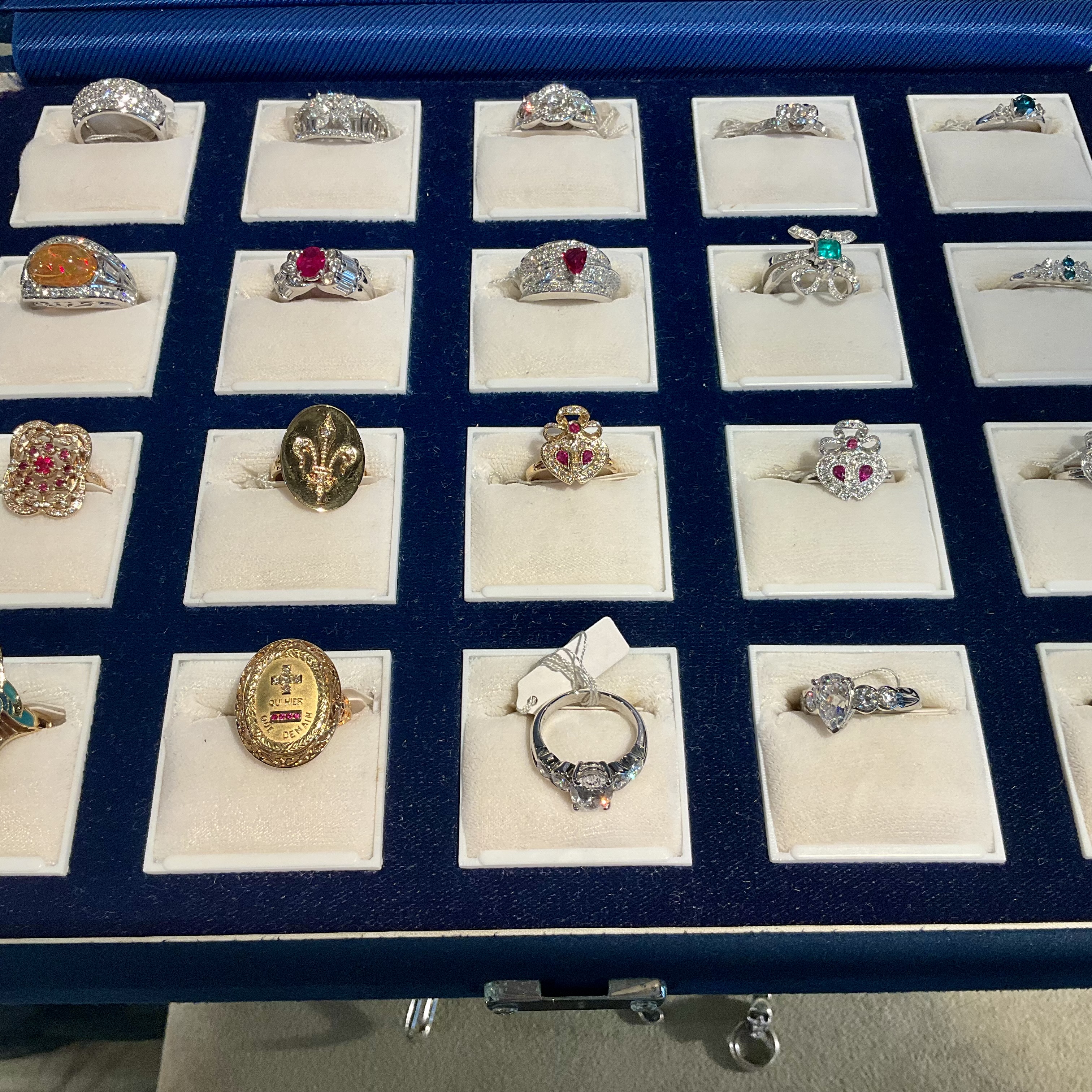 vintage Diamond Jewelry 18Kgold platina900