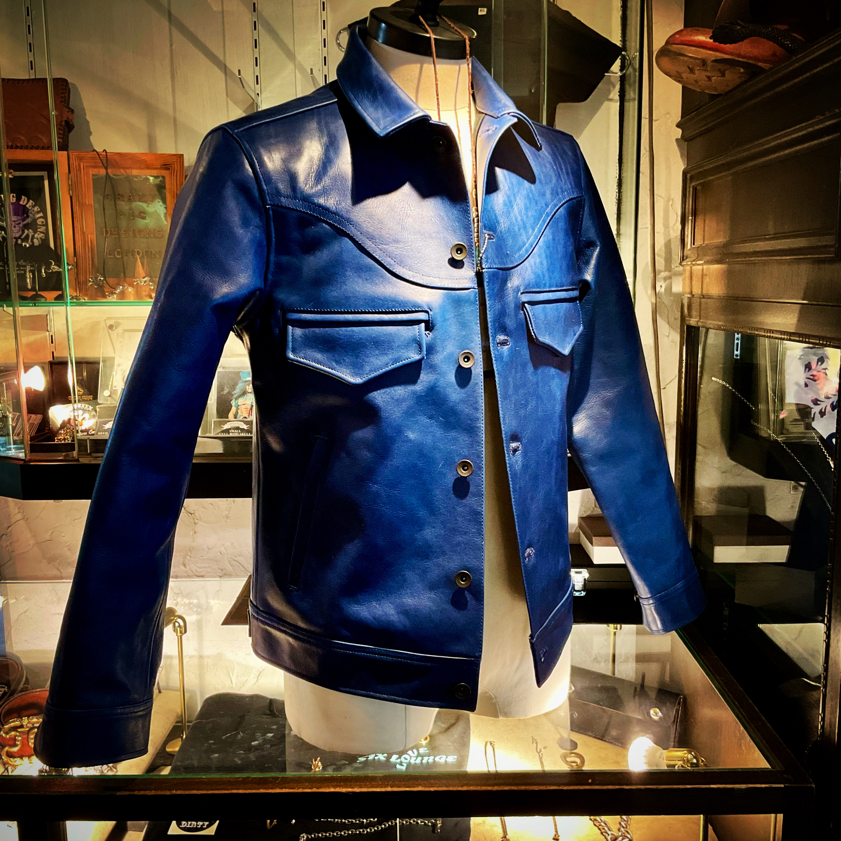 Licht Adel tracker jacket レザージャケット オリジナル染色