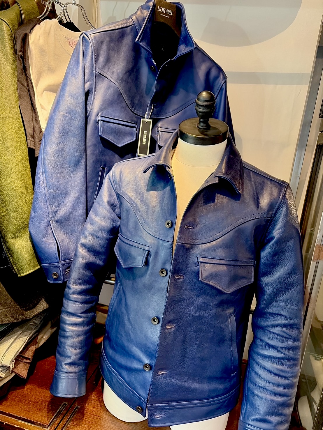 LichtAdel tracker jacket Blue 経年変化
