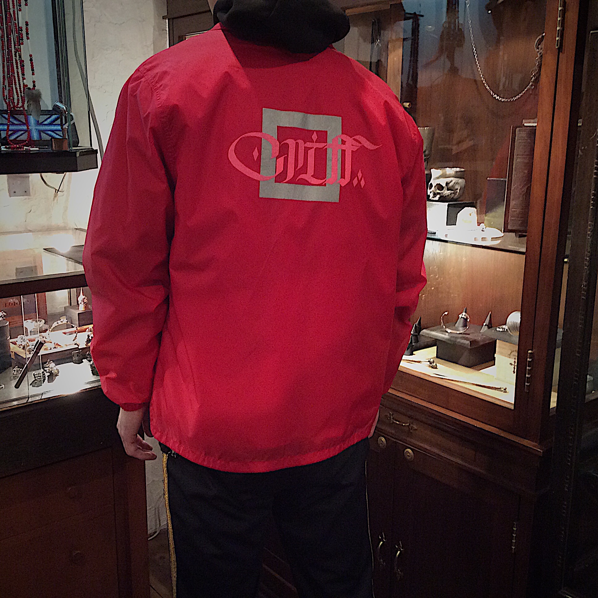 CRIFF WorkWear クリフワークウェア　ボアCOACH JACKET（レッド）　代官山