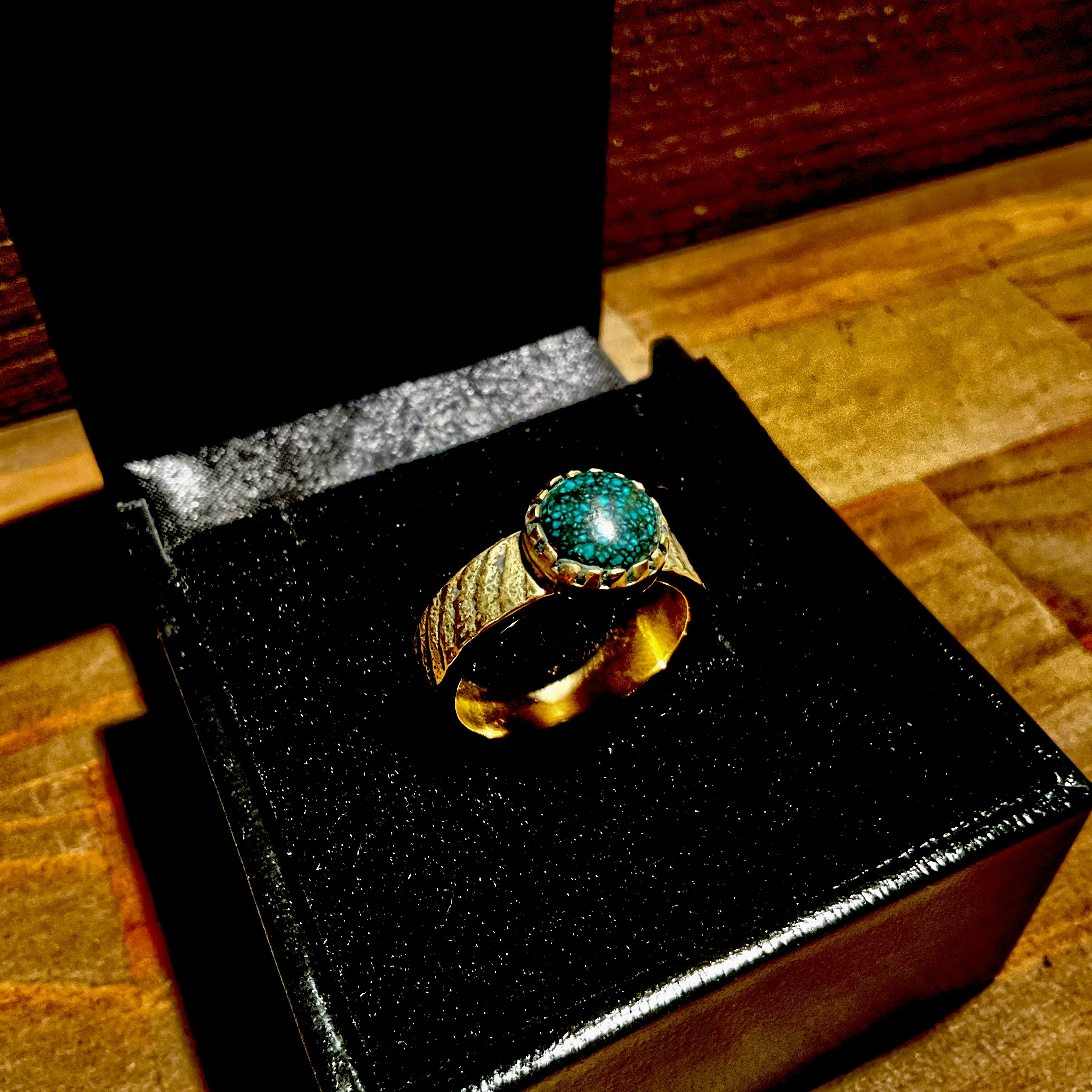 LanderBlue turquoise18Kgold Ringランダーブルー　WHEELWORKS