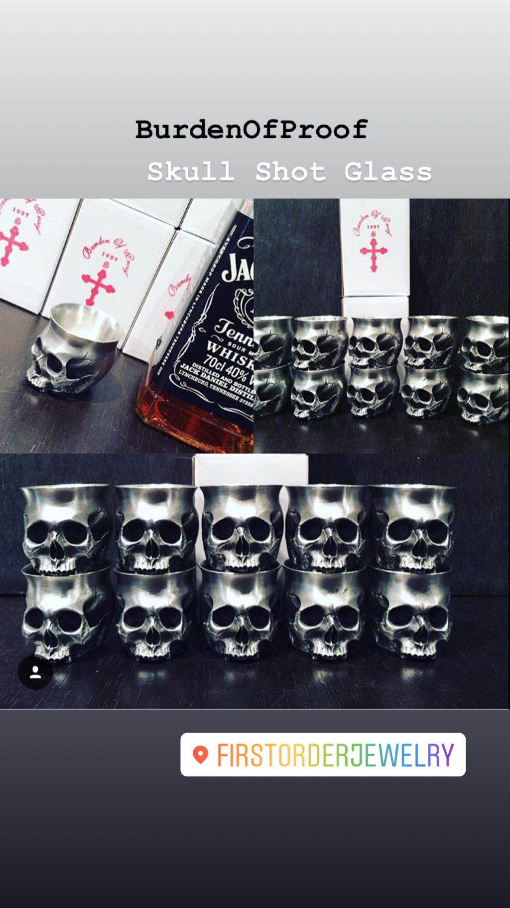 BurdenOfProof SKULLSHOTGLASS  バーデンオブプルーフ  スカルショット 