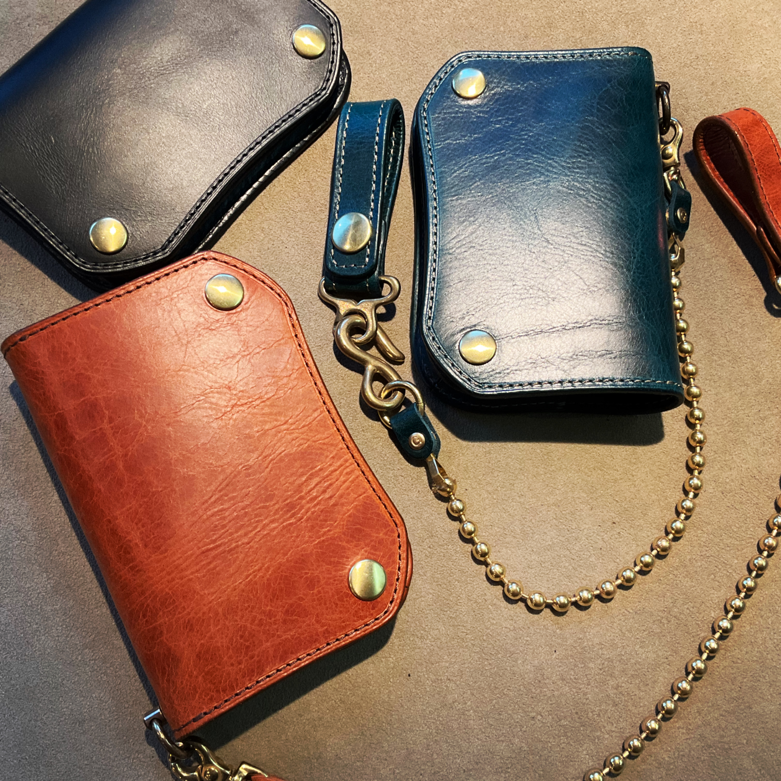 Groover Leather　ショートトラッカーウォレット　パラフィンワックスレザー