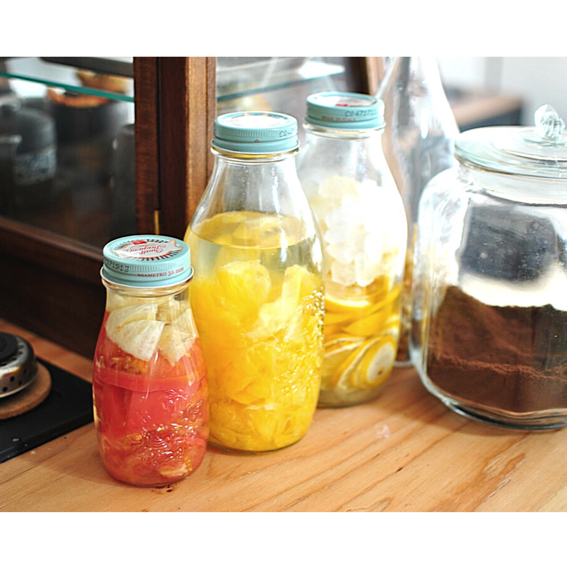 みせる瓶で、作る、みる、飲む。果実酒作りを３倍楽しむ夏