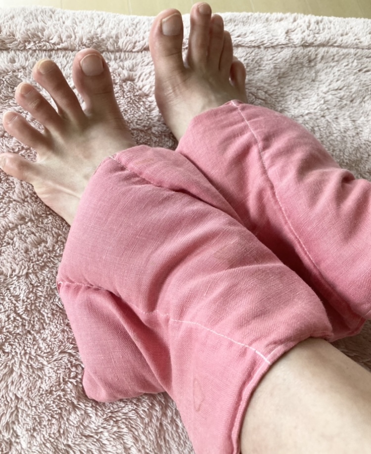 ホットパックて足指グーパー☆