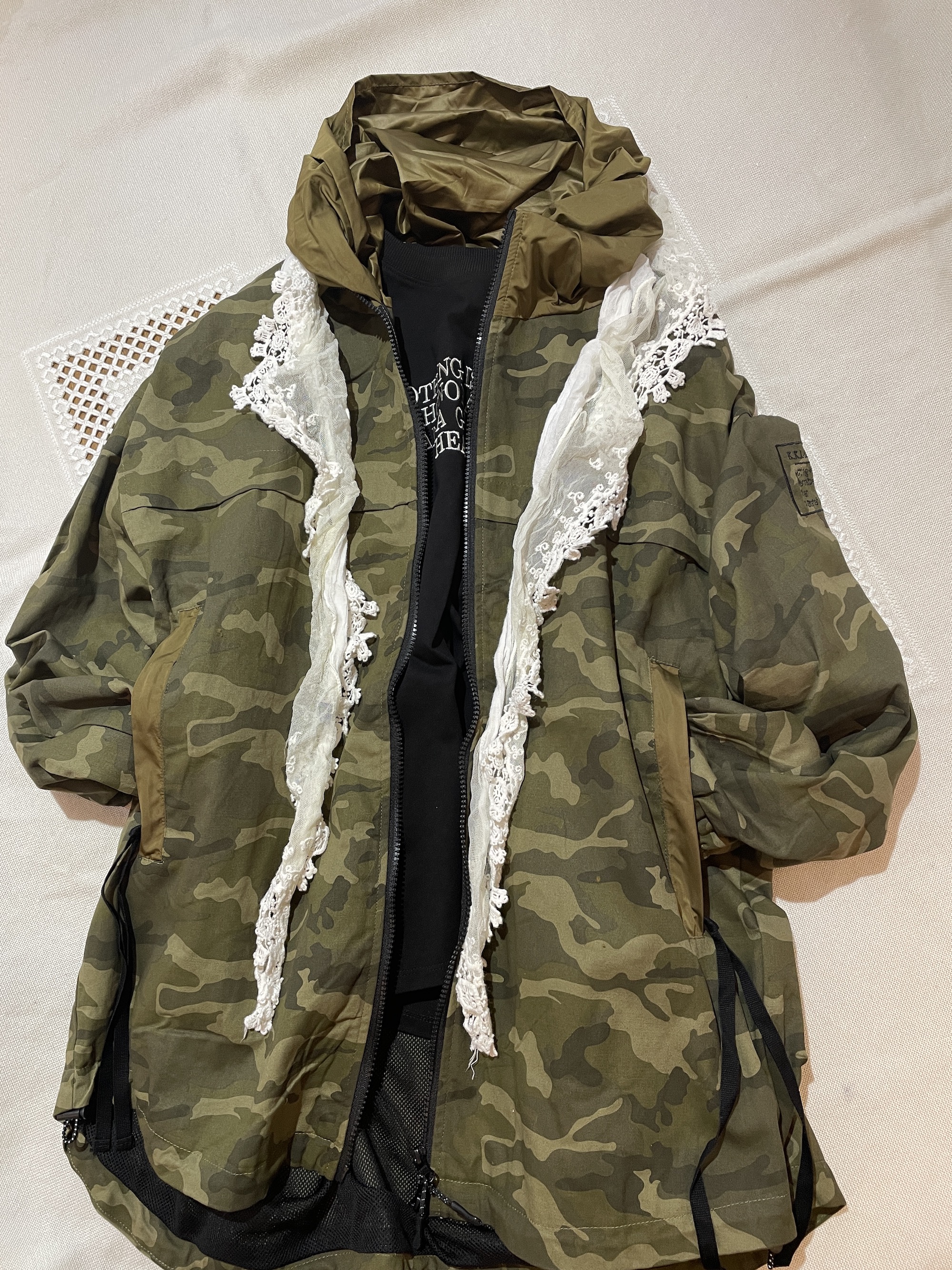カモフラ　Zip blouson