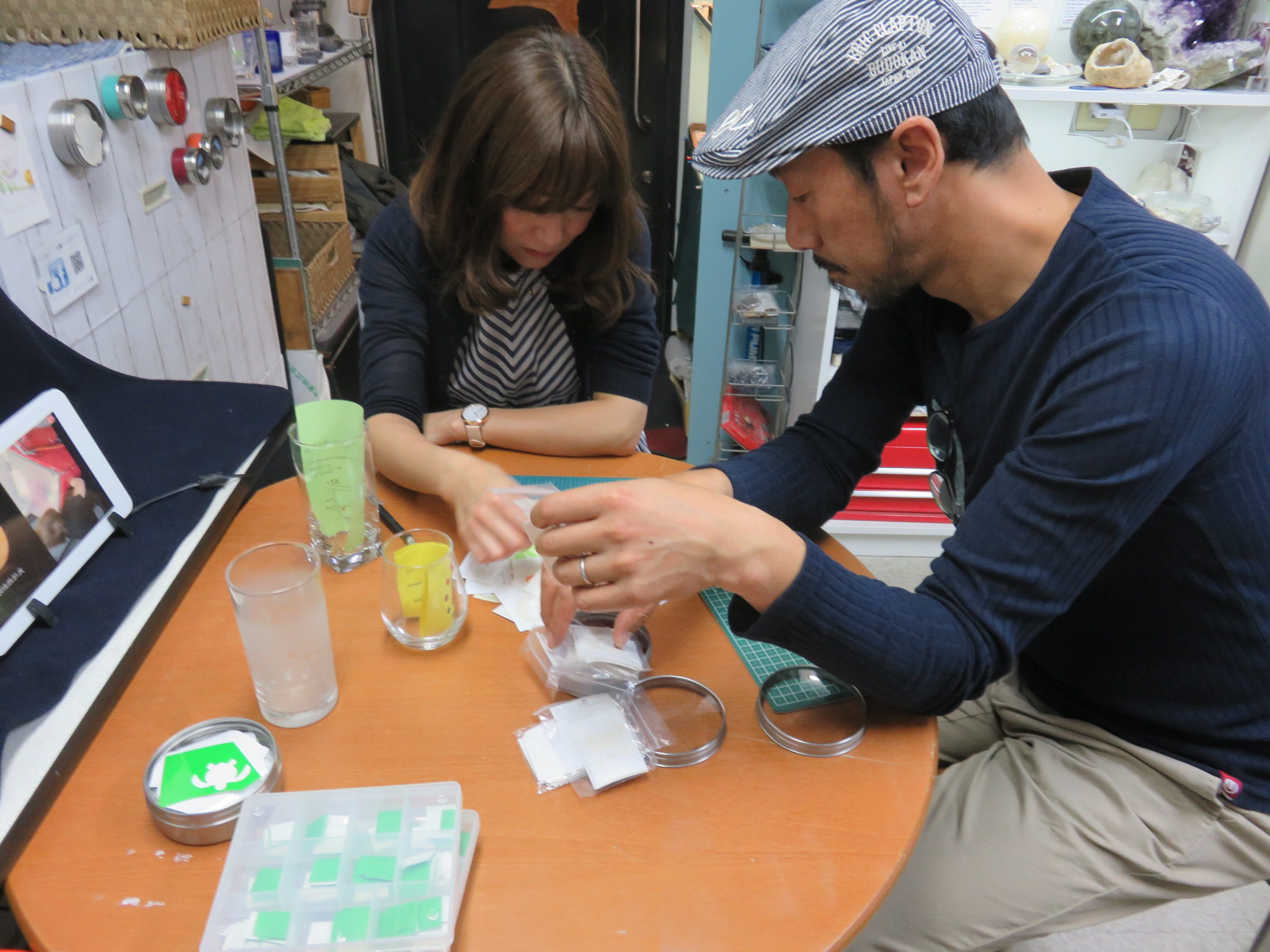 御夫婦で来店　マイグラス作り！！