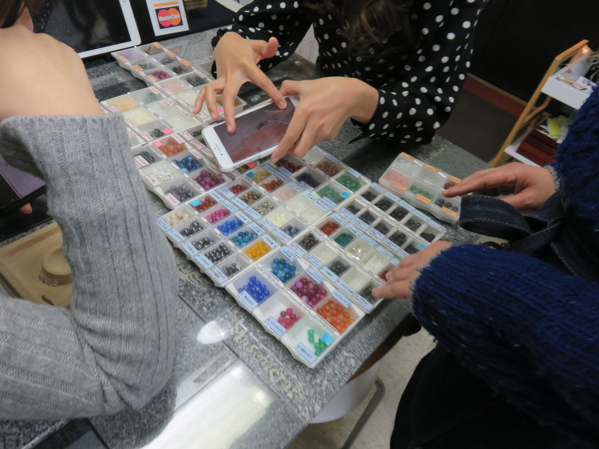 デザイン写真を持ち込み　ブレスレット作り