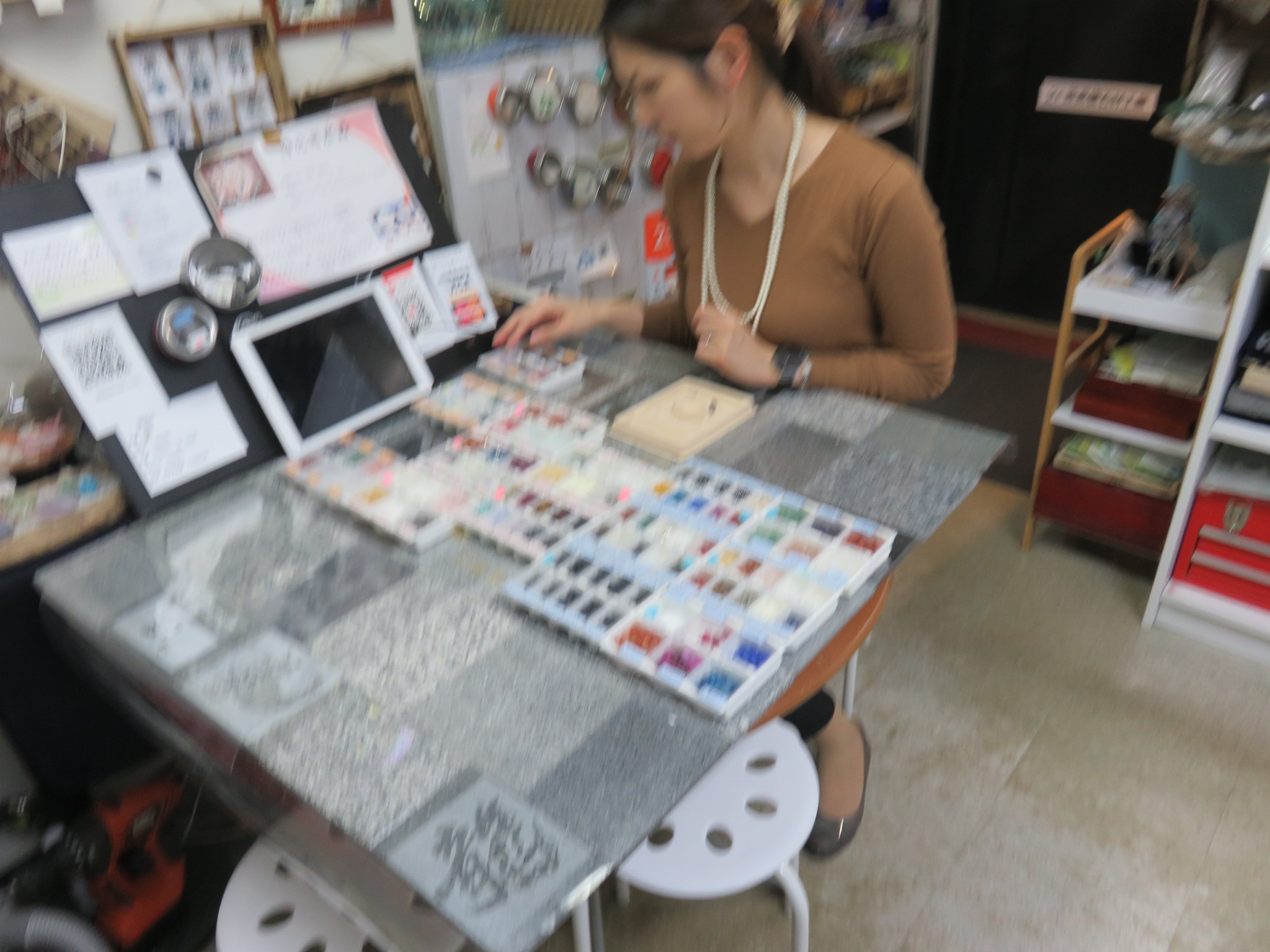 お嬢さんお一人でご来店