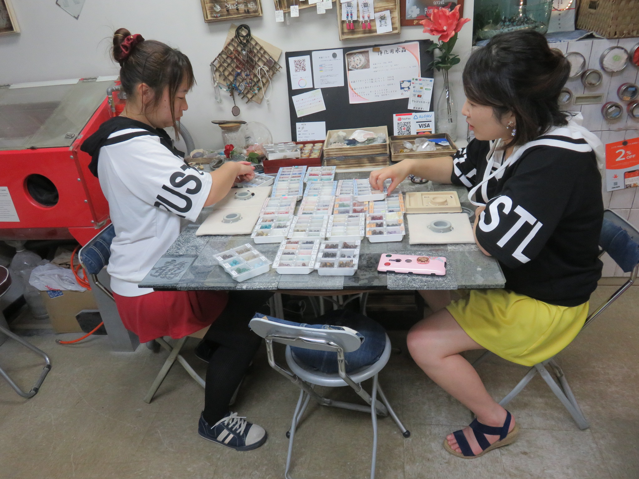 彼氏用も作りたいと 女子二人組ご来店