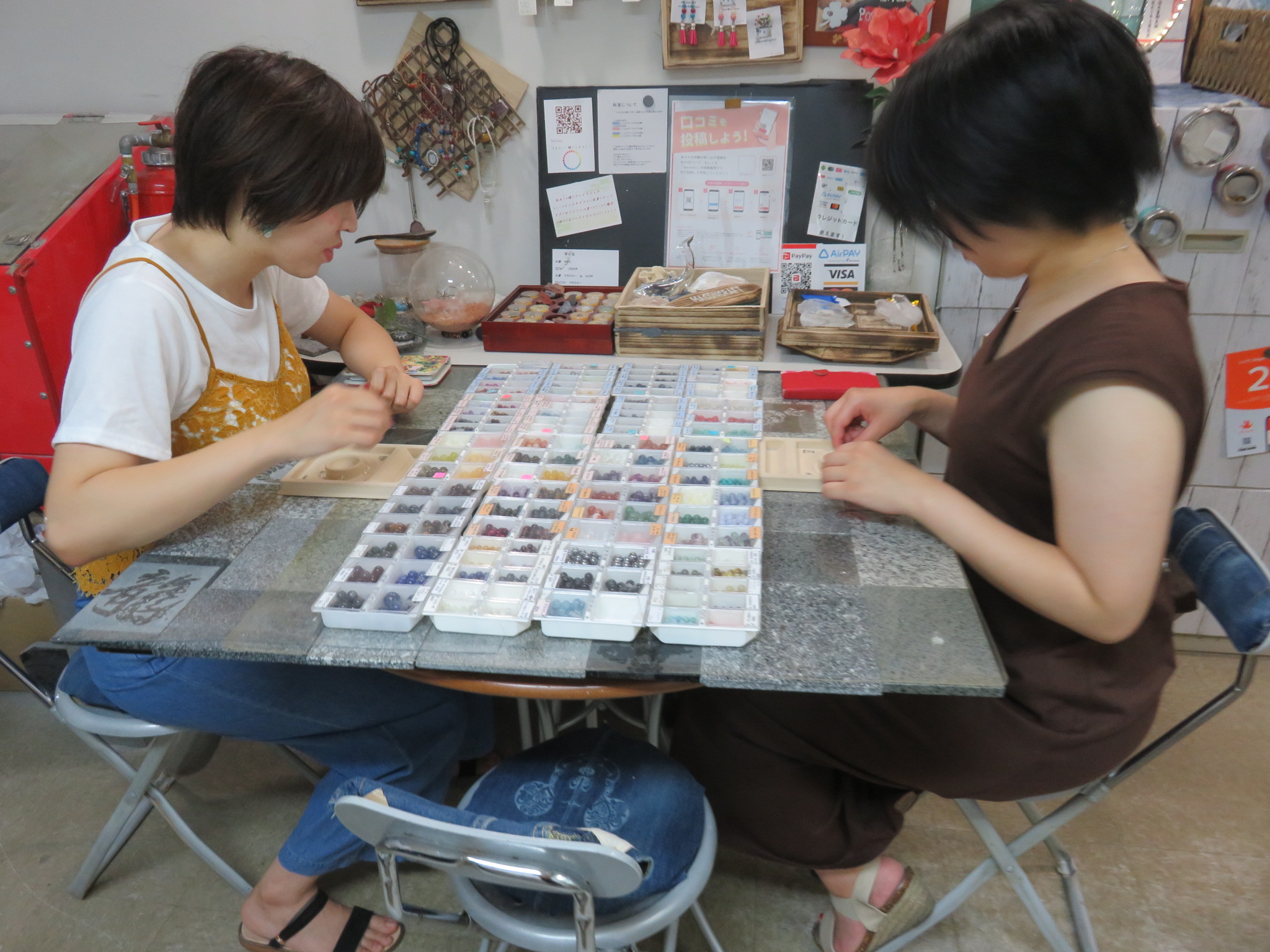 8月16日 お友達とお2人で和気あいあいと体験