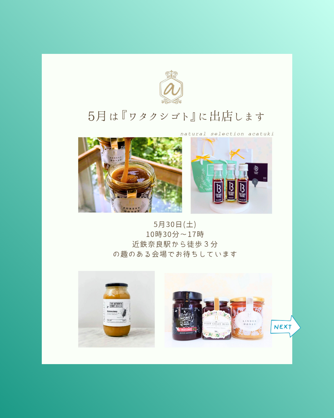 イベントのお知らせ✨🍯✨