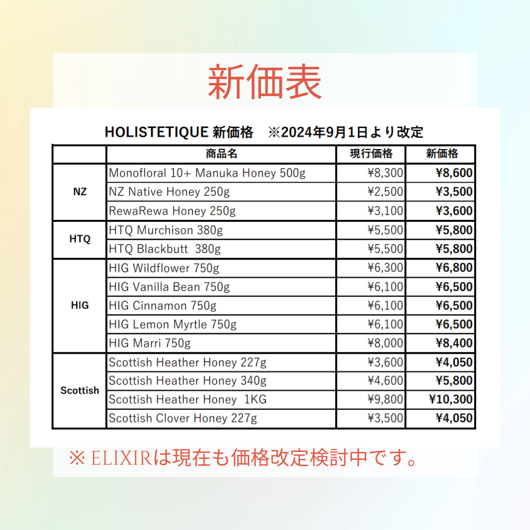 新価格表(一部商品)SHOPブログにて公開してます。
