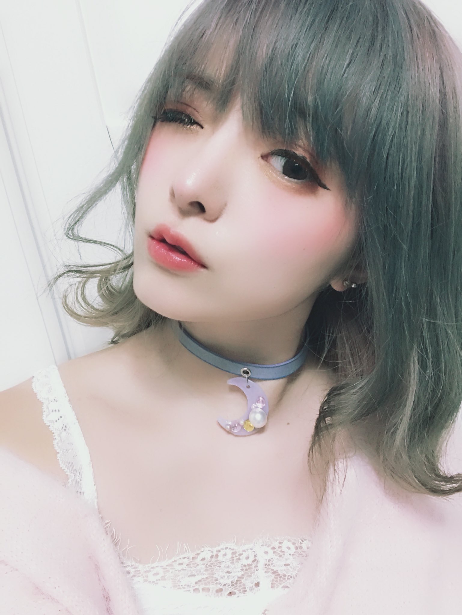 月灯りの下で待ってるよ。パールムーンチョーカー