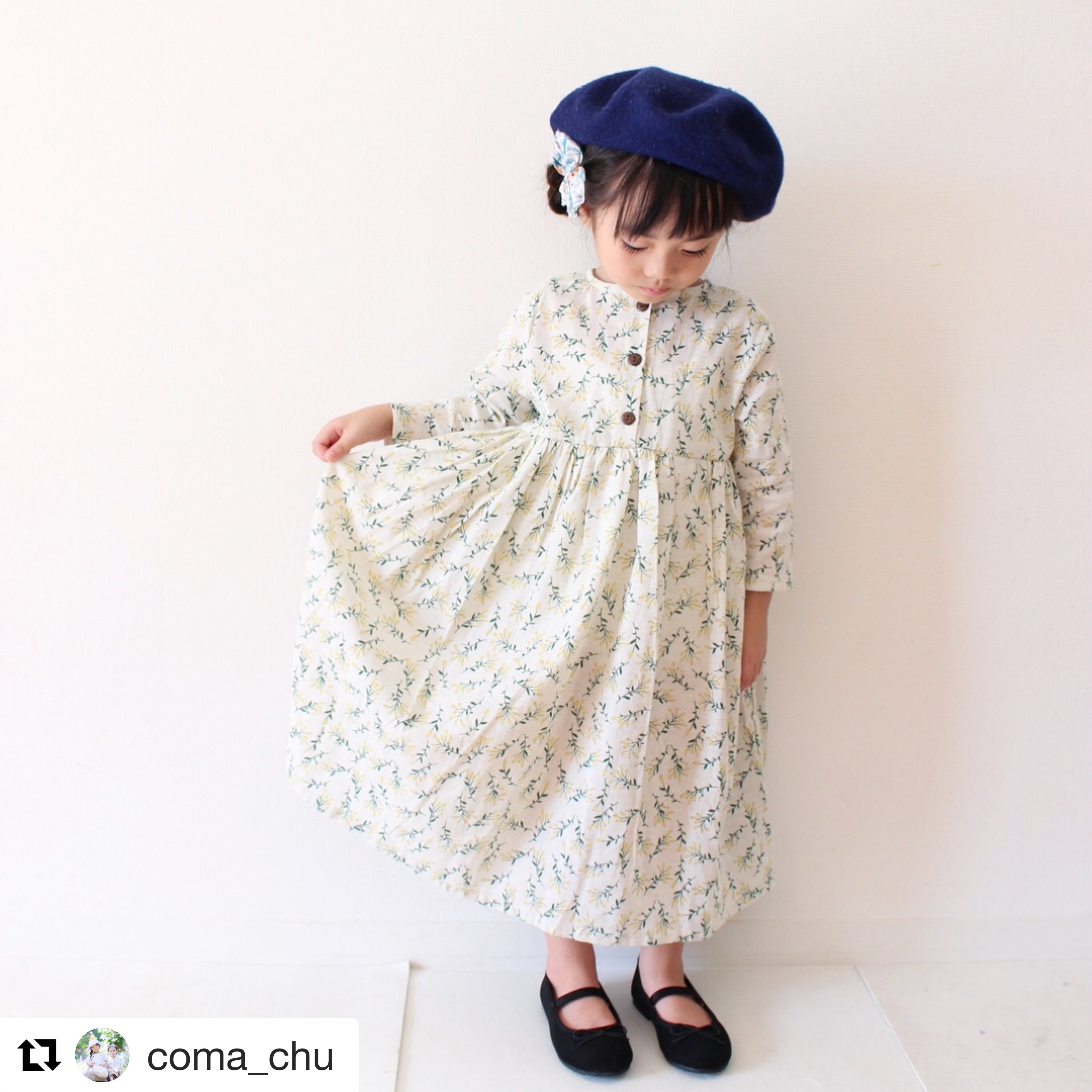 プレゼント企画 当選者様の着画 花柄ワンピース Slynn Co