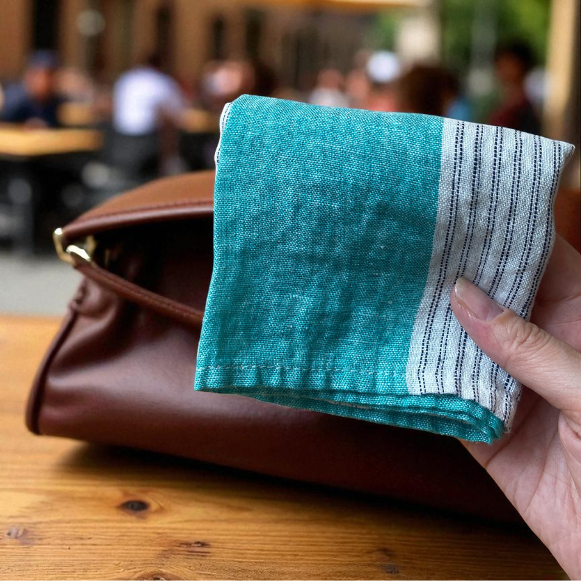 日常で旅気分を味わうヒント💡~リトアニアリネンのハンカチ《カスカータ》~