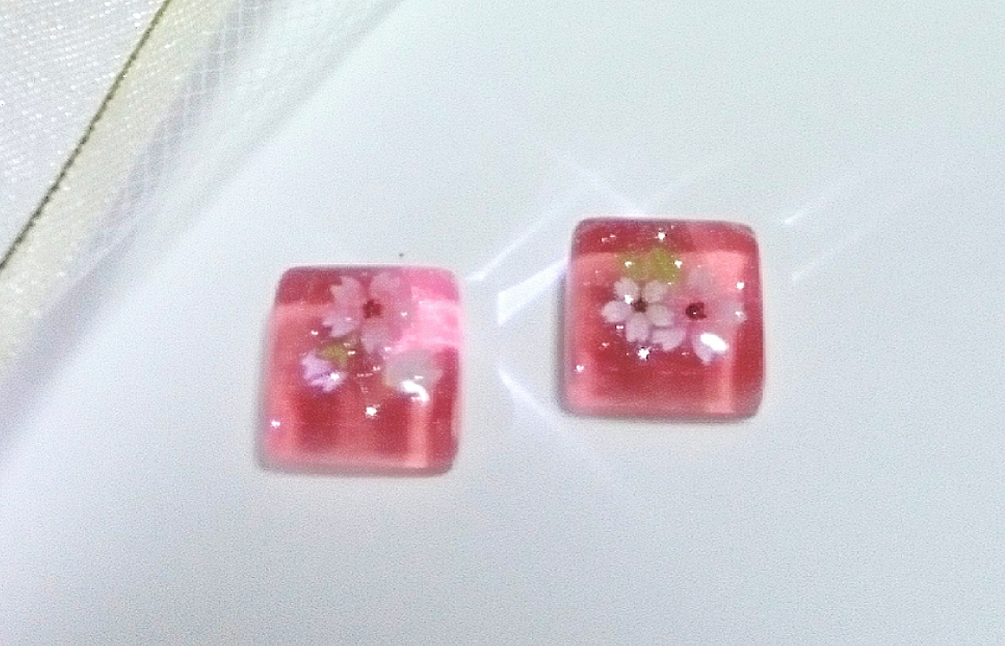 桜のお花見ピアス
