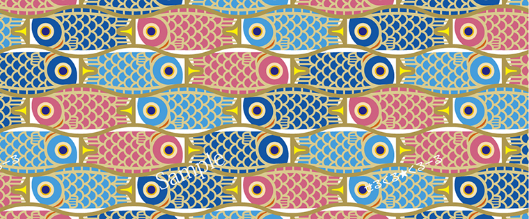 「鯉のぼり」の創作パターンを作りました。