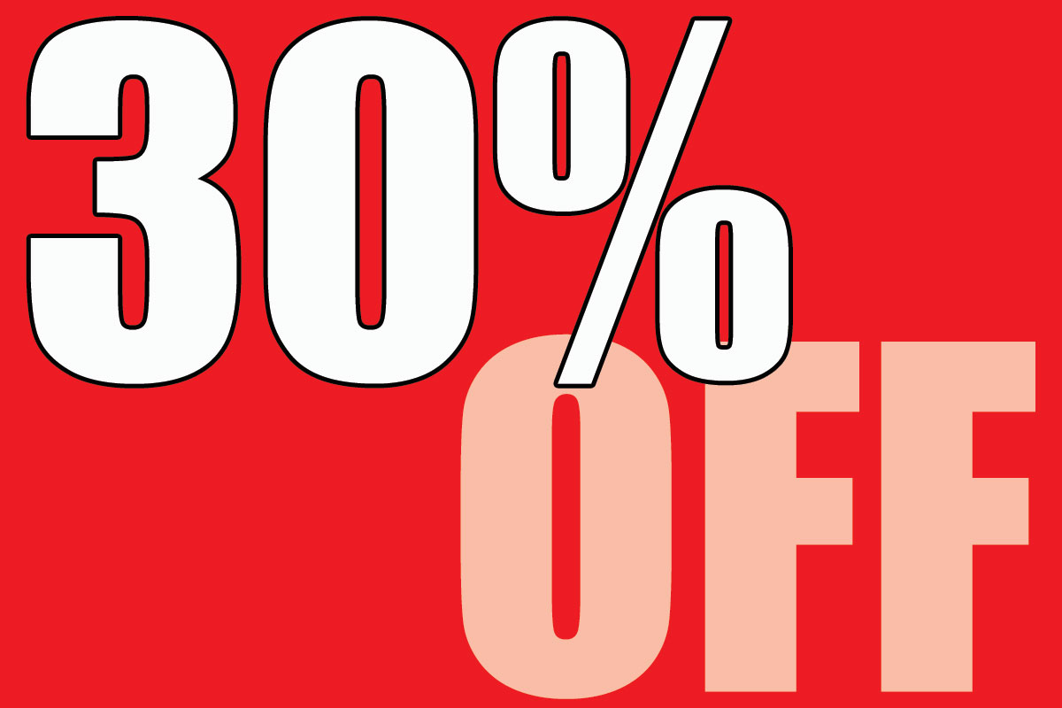本日まで!! 30% OFF SALE!!  ~1/3